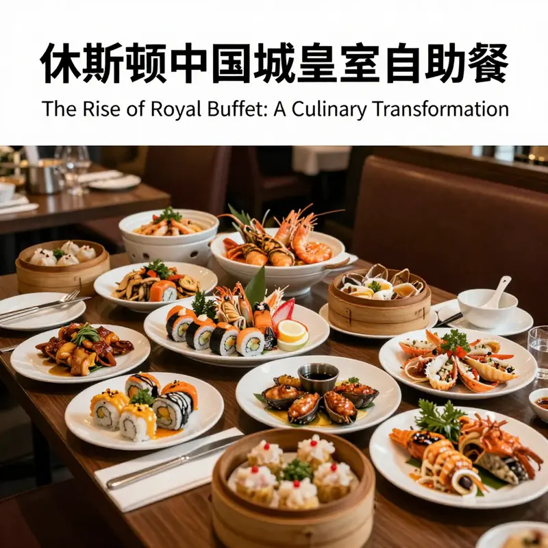 The vibrant atmosphere of the Royal Buffet in Houston, highlighted by its diverse culinary offerings.