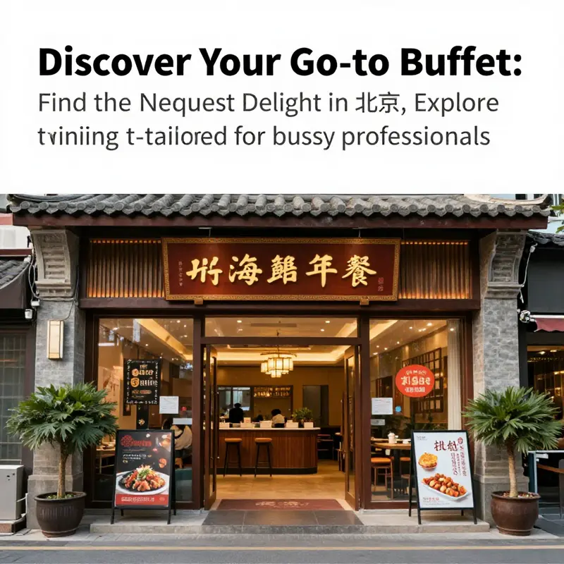 Exterior view of Huihai Buffet Restaurant, highlighting its inviting entrance and lively atmosphere.