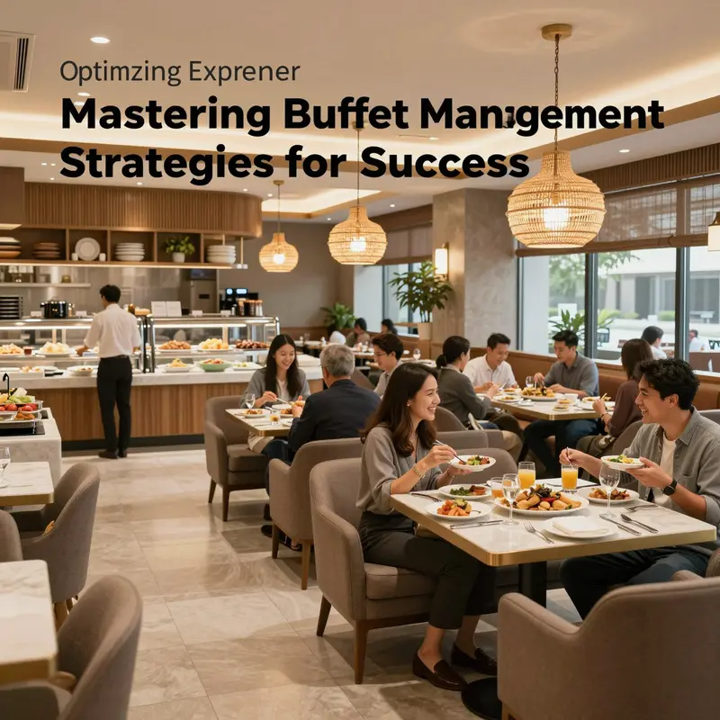 An enticing buffet layout showcasing diverse culinary options to attract customers.