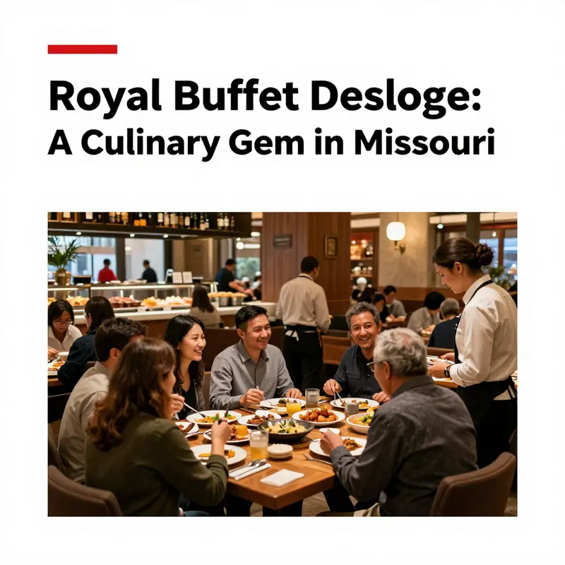 A delightful sampling of the diverse Asian dishes available at Royal Buffet Desloge.