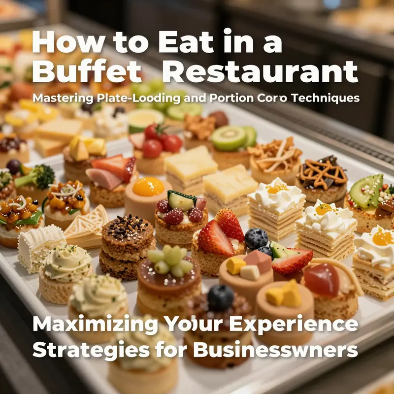Professionals planning their approach at a buffet, ensuring maximum enjoyment.