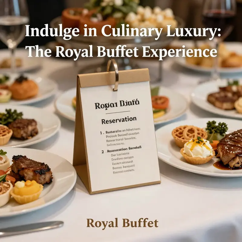 A stunning spread of global cuisines awaits diners at The Royal Buffet, highlighting its live cooking stations.