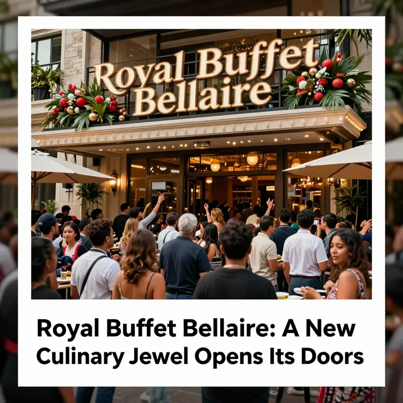 The Royal Buffet Bellaire celebrating its grand opening with a festive atmosphere.