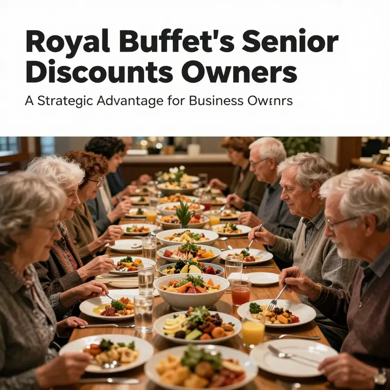 A lively communal dining area at Royal Buffet filled with senior customers enjoying a meal together.