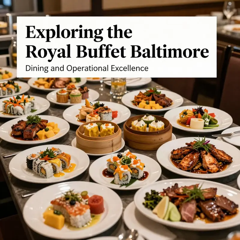 An enticing variety of dishes on display at Royal Buffet Baltimore, showcasing their international offerings.
