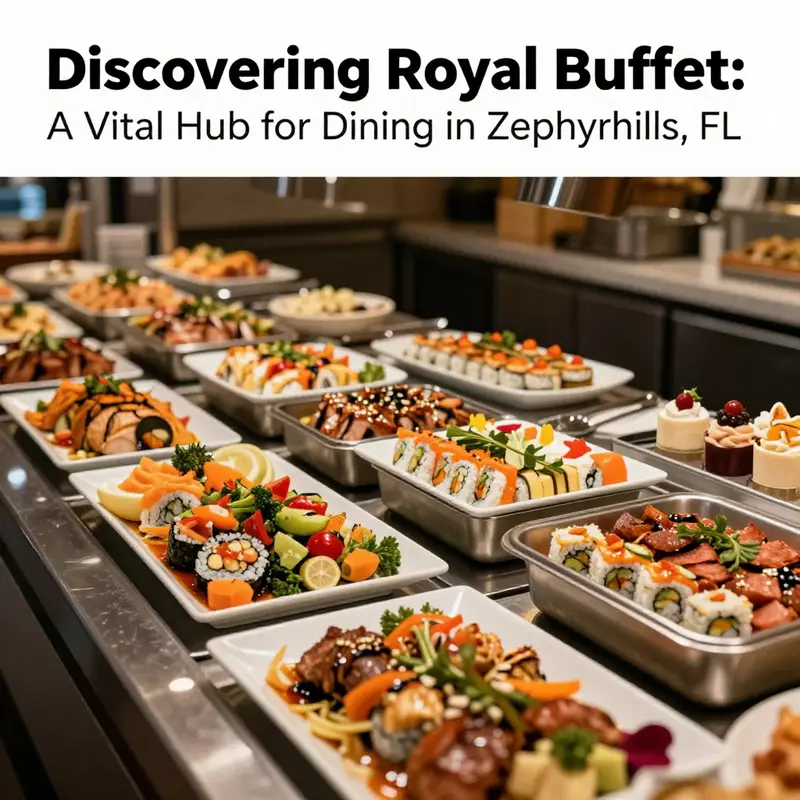 A diverse selection of dishes presenting quality and variety at Royal Buffet.