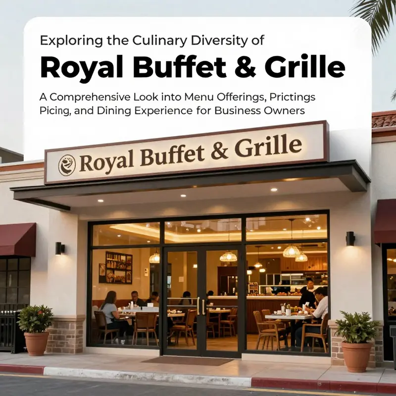 Exterior view of Royal Buffet & Grille in Medina, showcasing its inviting entrance.