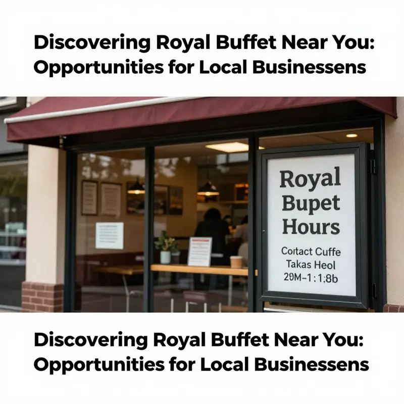 A map representation of the Royal Buffet locations accessible to diners.