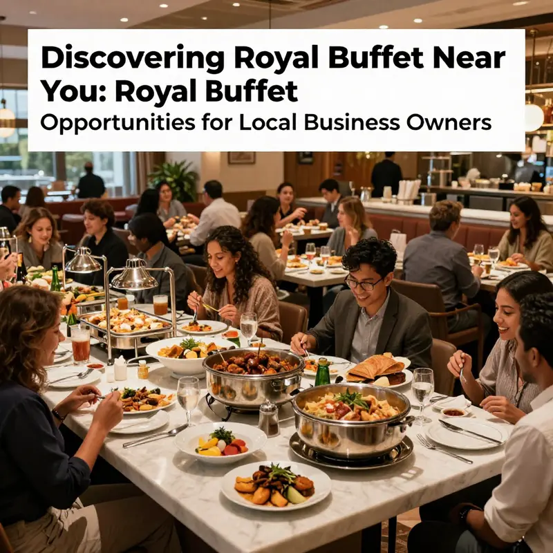 A busy Royal Buffet restaurant with diners enjoying various buffet offerings in a vibrant setting.