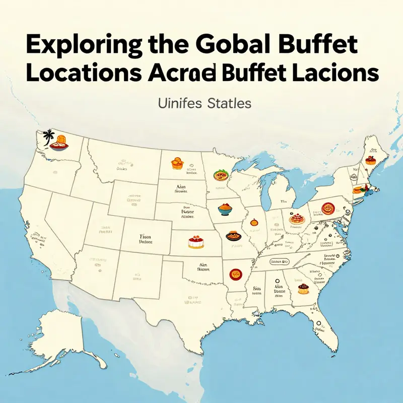 Map showing diverse Royal Buffet locations across the United States.