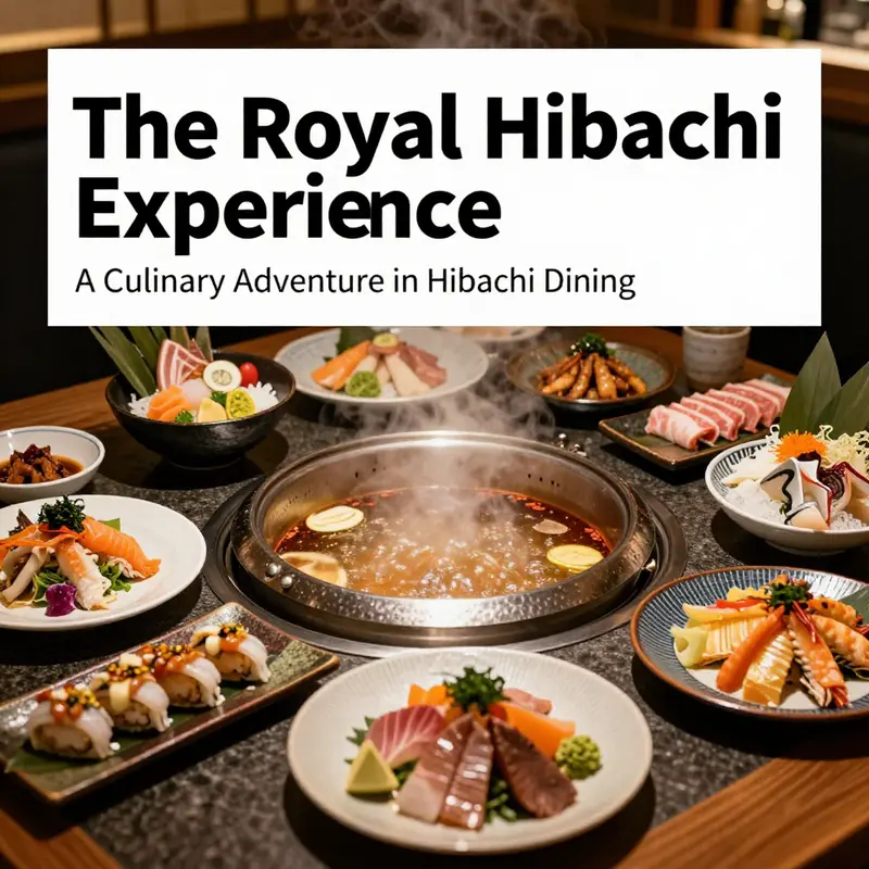A table adorned with colorful hibachi dishes, designed to enhance the dining experience.