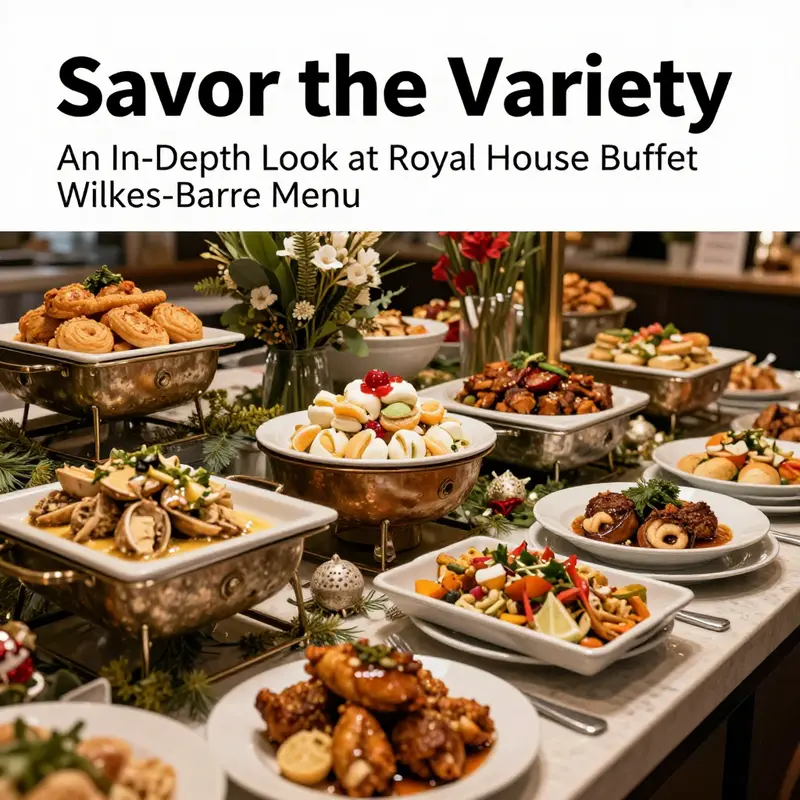 A diverse array of dishes highlights the culinary variety available at Royal House Buffet.