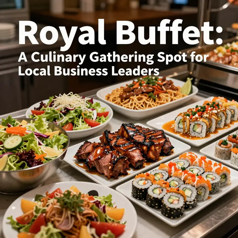 A diverse selection of dishes reflecting the culinary variety available at Royal Grill Buffet.