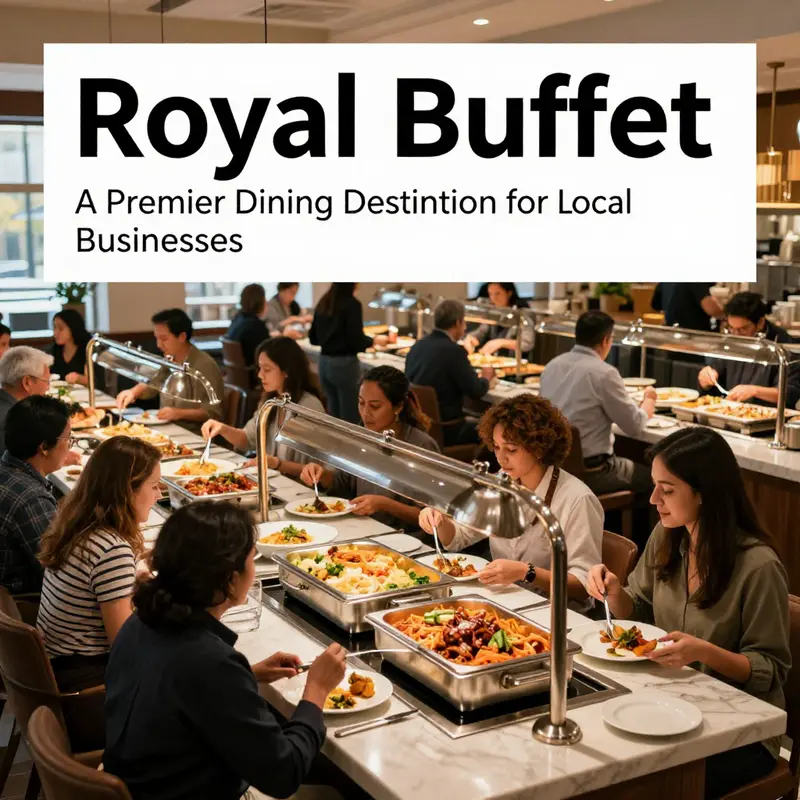 The bustling atmosphere inside Royal Buffet, showcasing the inviting environment for business gatherings.