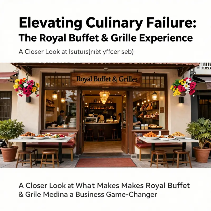 The attractive entrance of Royal Buffet & Grille, inviting guests for a diverse dining experience.