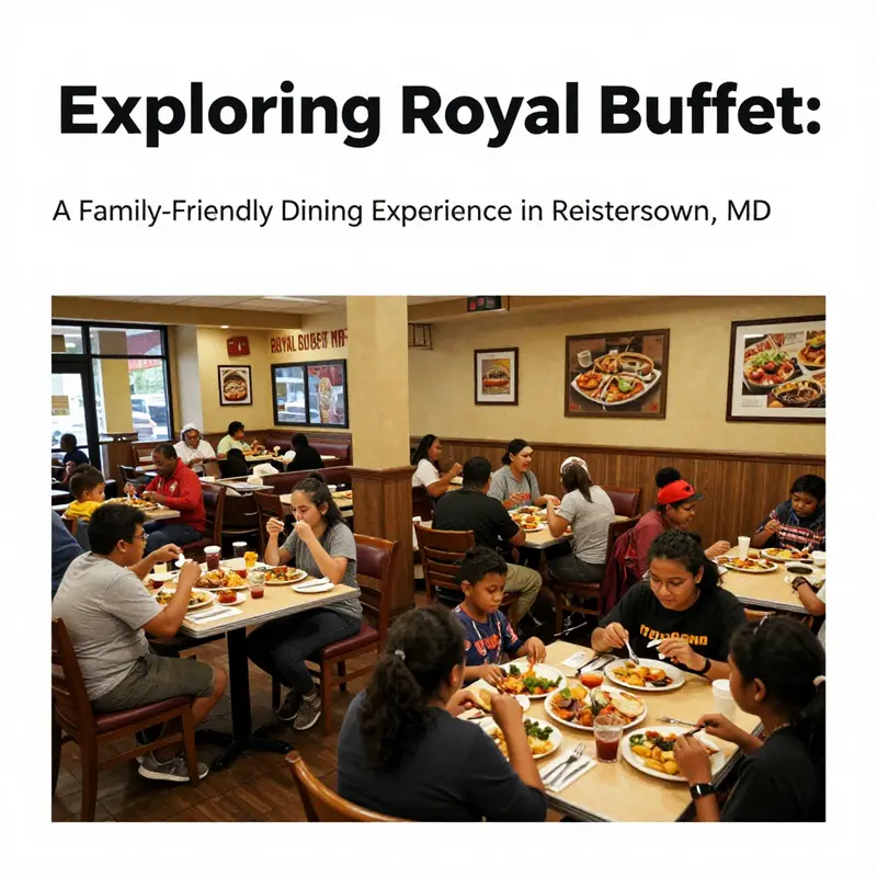 The lively interior of Royal Buffet & Grill, emphasizing its family-friendly environment.