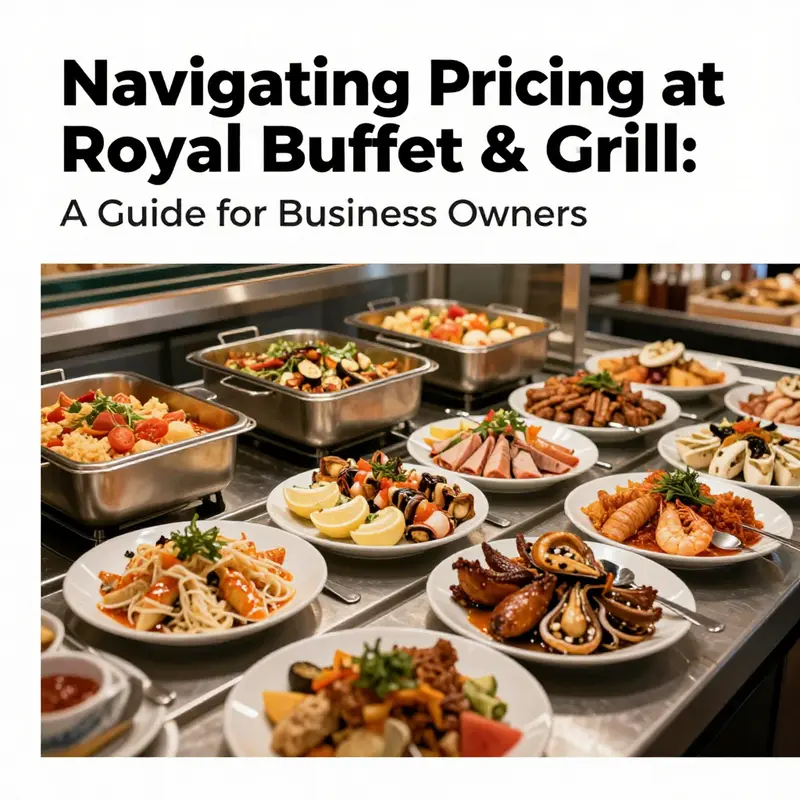 A vibrant spread of buffet dishes represents the variety offered by Royal Buffet & Grill.