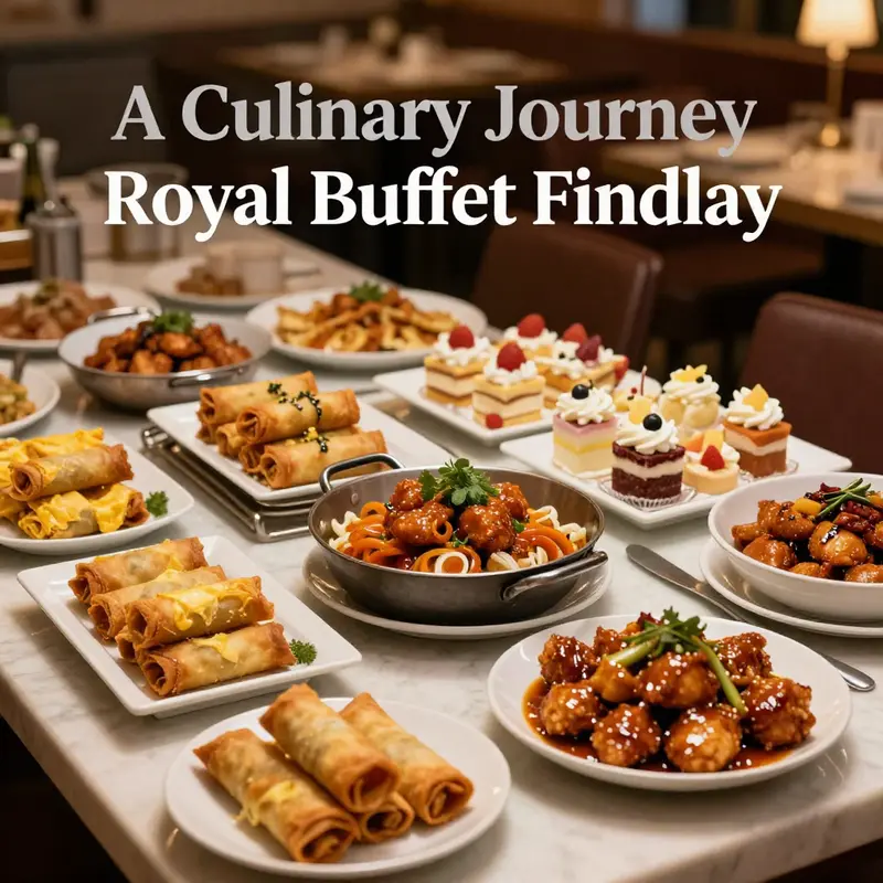 A selection of popular dishes from the Royal Buffet Findlay menu.
