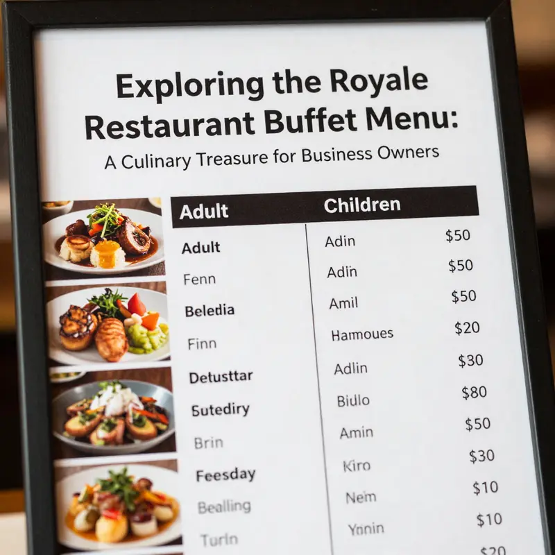 A striking overview of the Royale Buffet’s extensive culinary offerings.