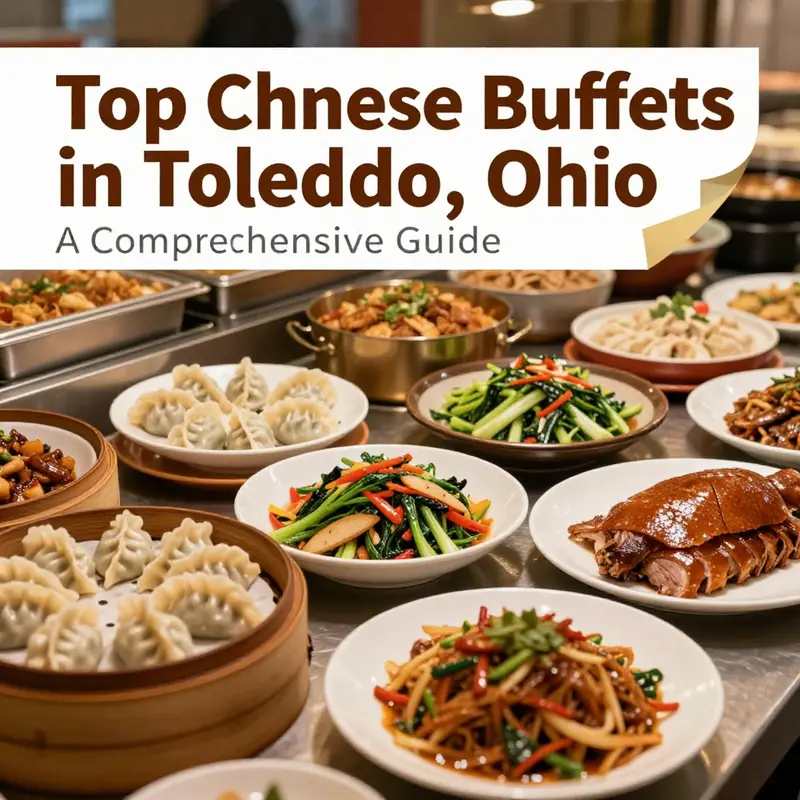 An array of delectable Chinese dishes showcasing the variety available at Toledo’s buffet restaurants.