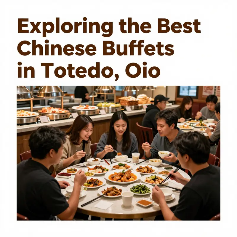 A delightful assortment of dishes at a Chinese buffet in Toledo, representing the culinary diversity available.
