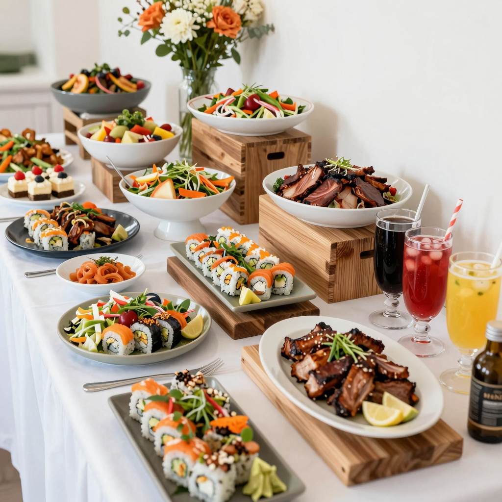 Vibrant Buffet Setup