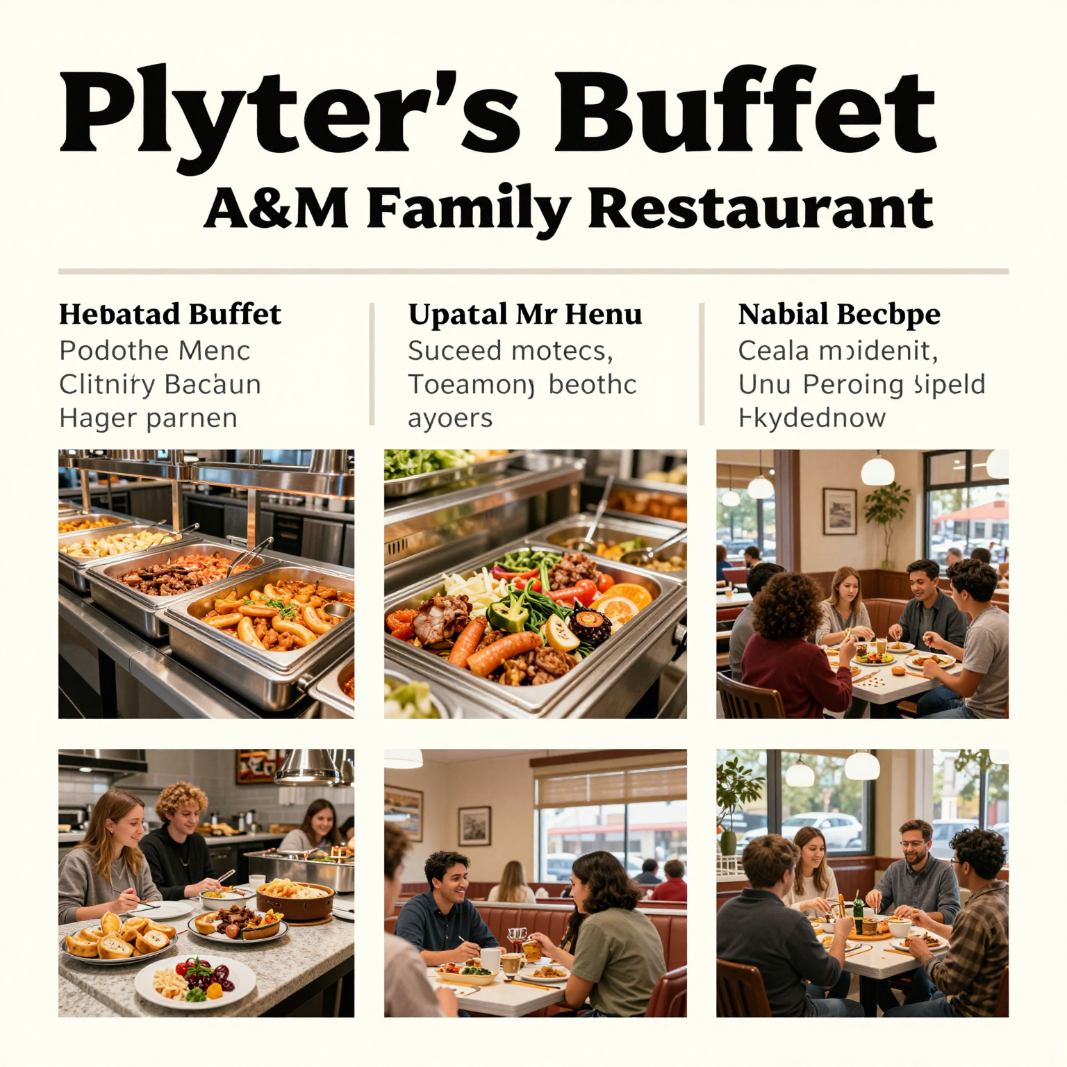 Transition from Plyler's Buffet to A&M Family Restaurant