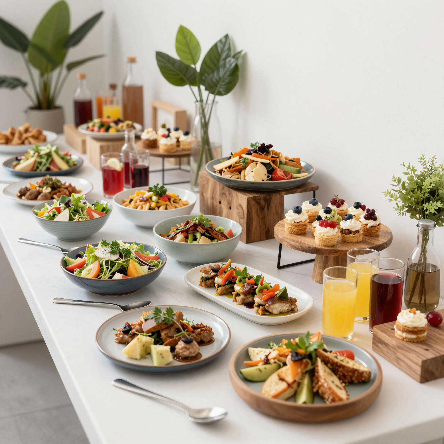 Modern Buffet Setup