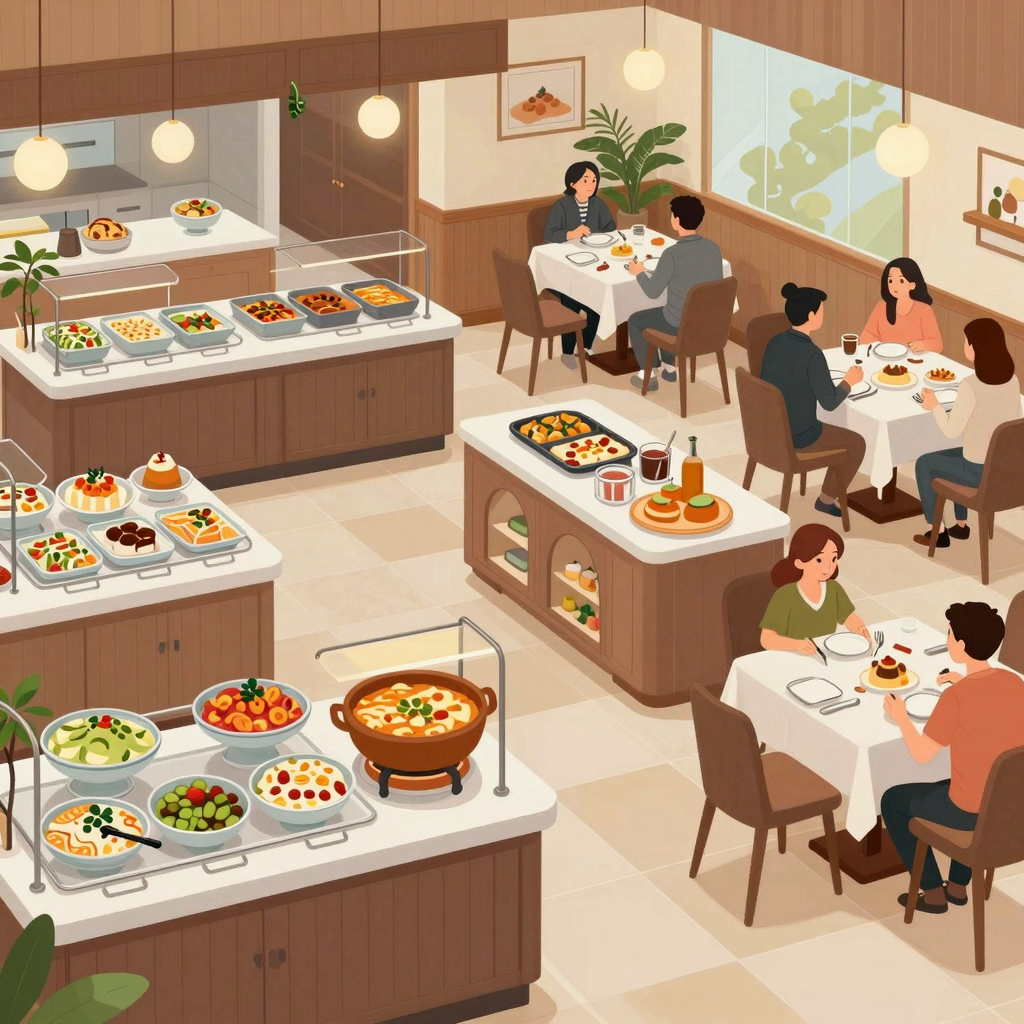 Buffet Restaurant Layout