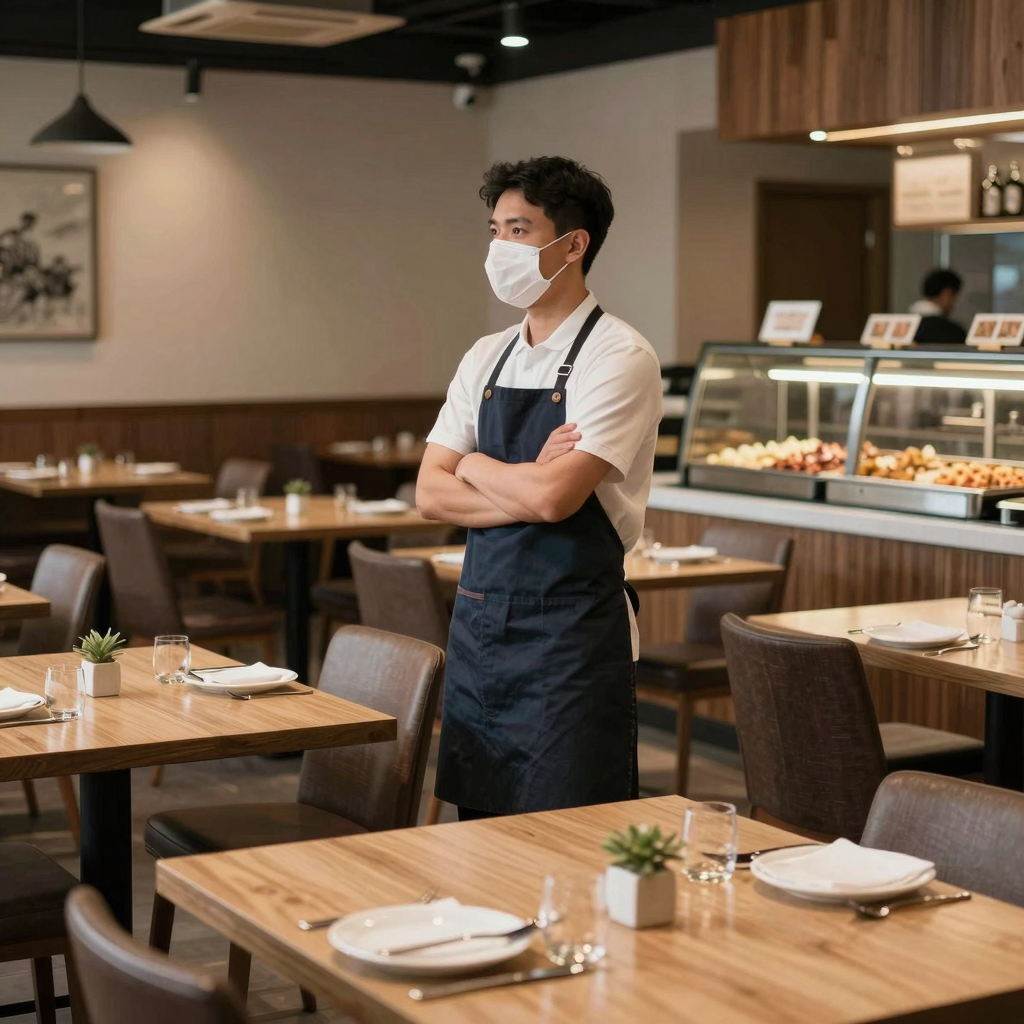 Buffet Restaurant Owner Reflecting on Challenges