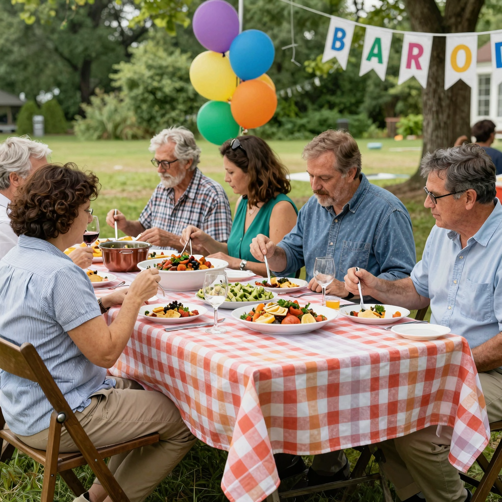 Outdoor Buffet Dining Experience