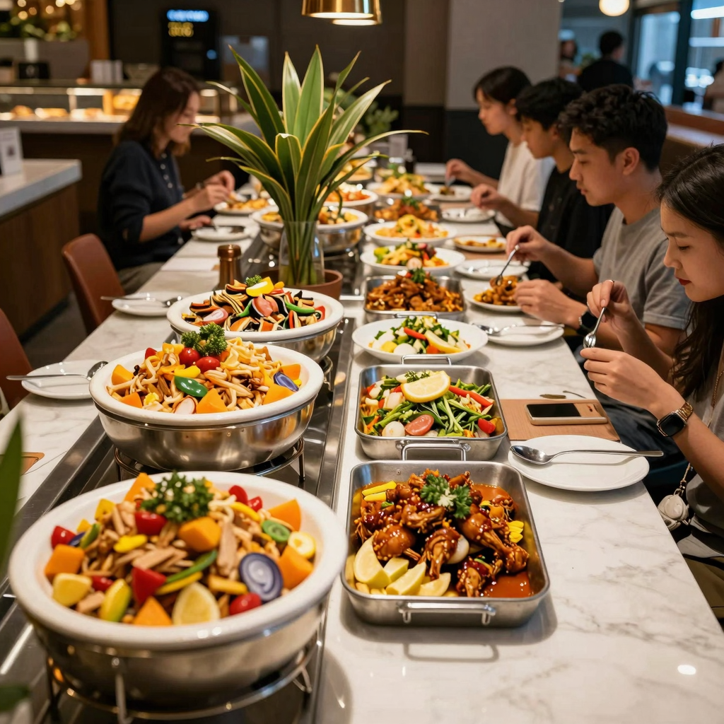 Buffet Style Restaurant Setting