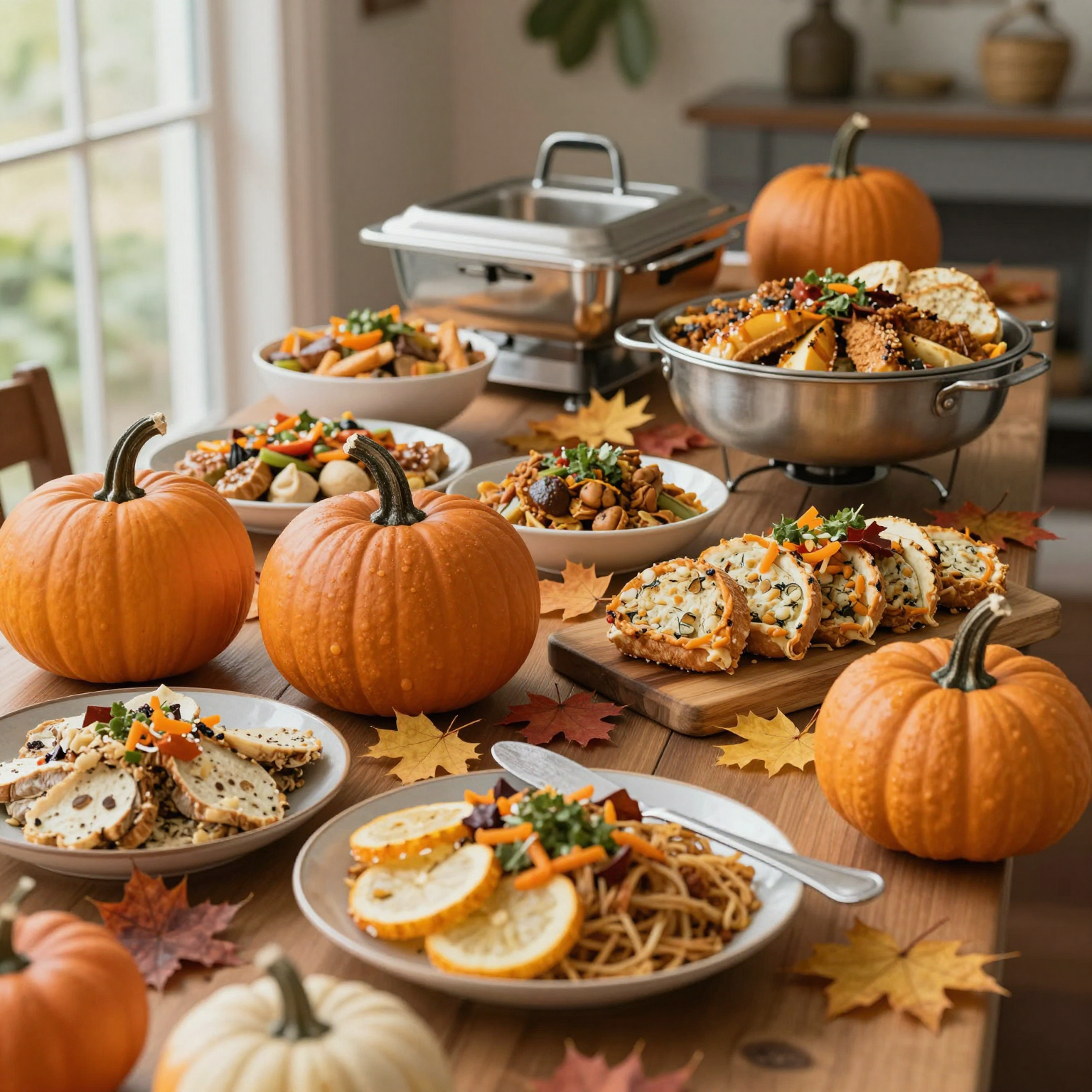Thanksgiving Buffet Table