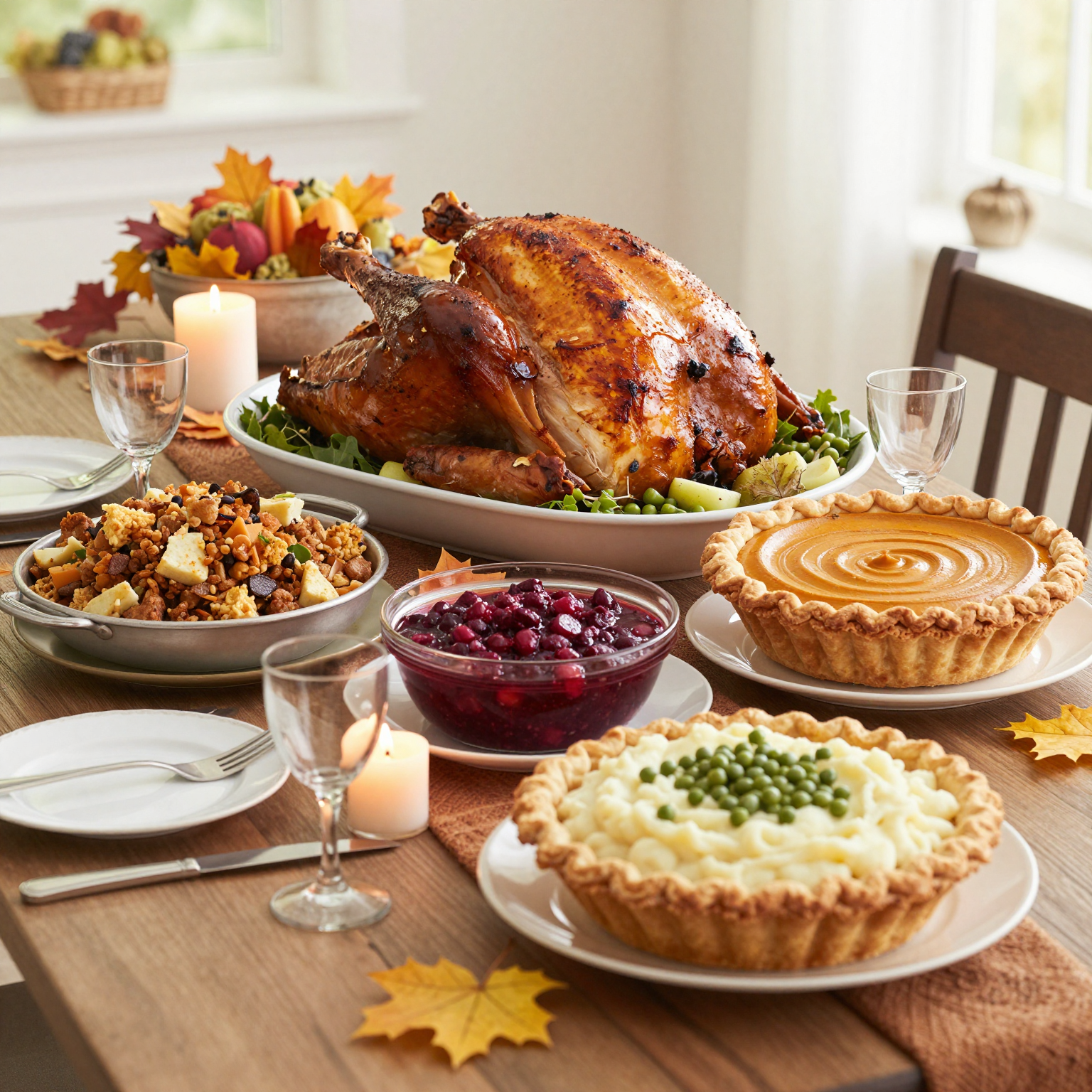 Thanksgiving Buffet Setup