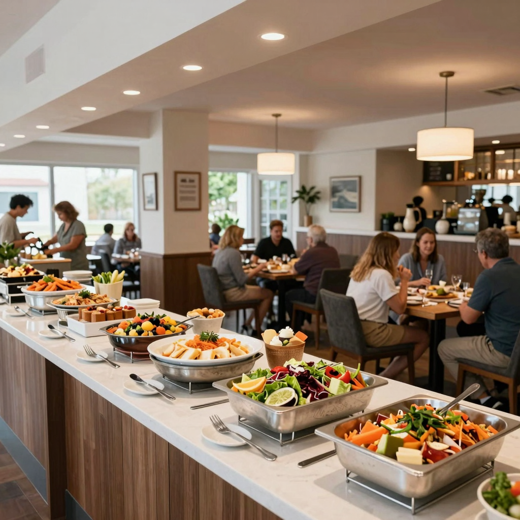 Buffet Restaurant Setting