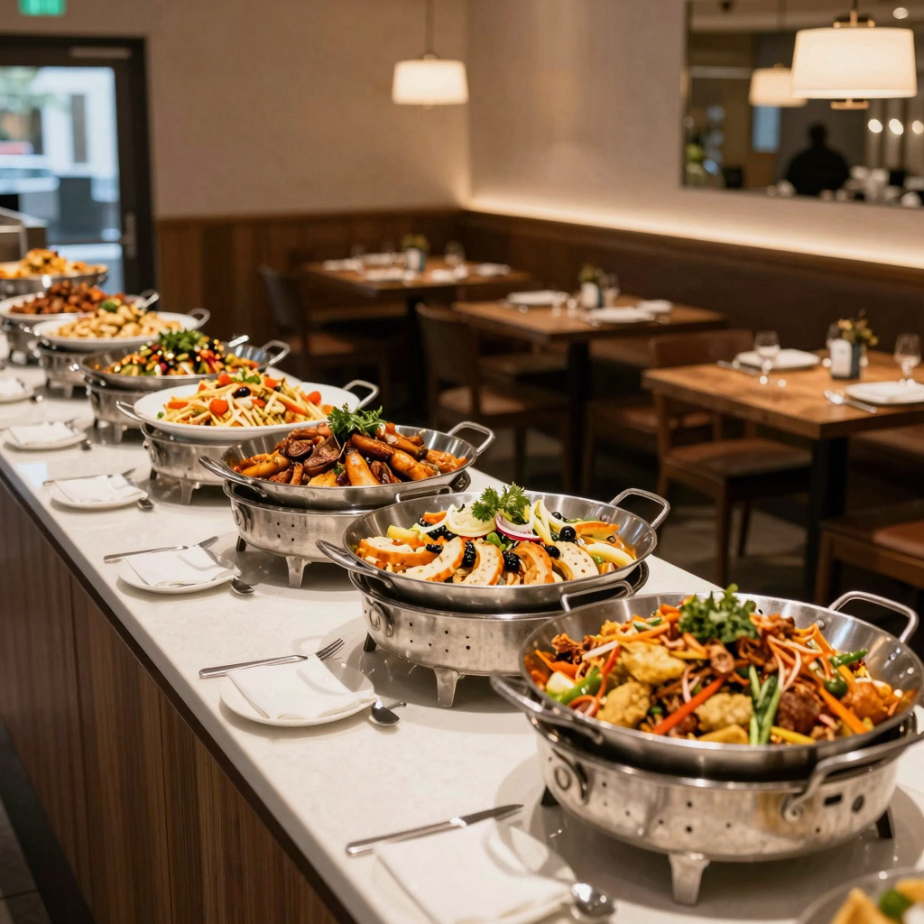 Buffet Restaurant Setting