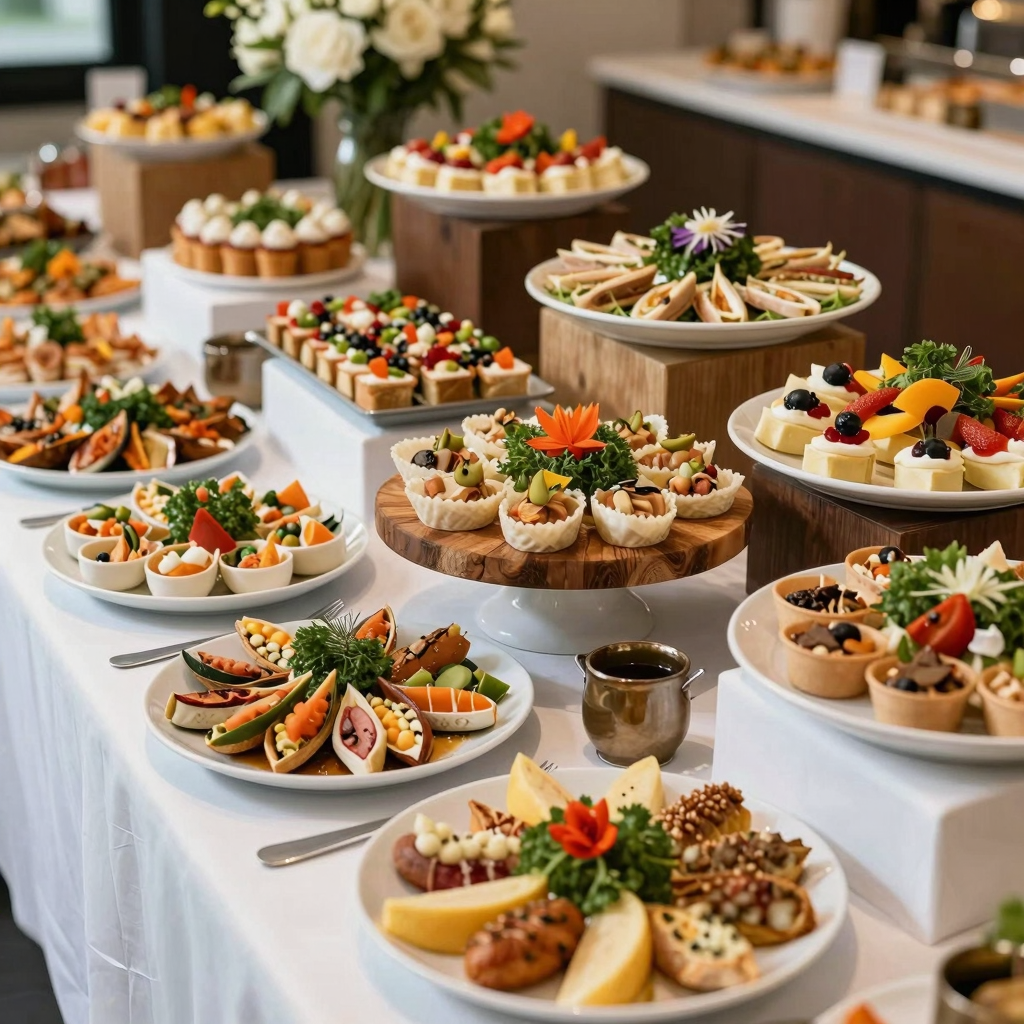 Diverse Buffet Setup