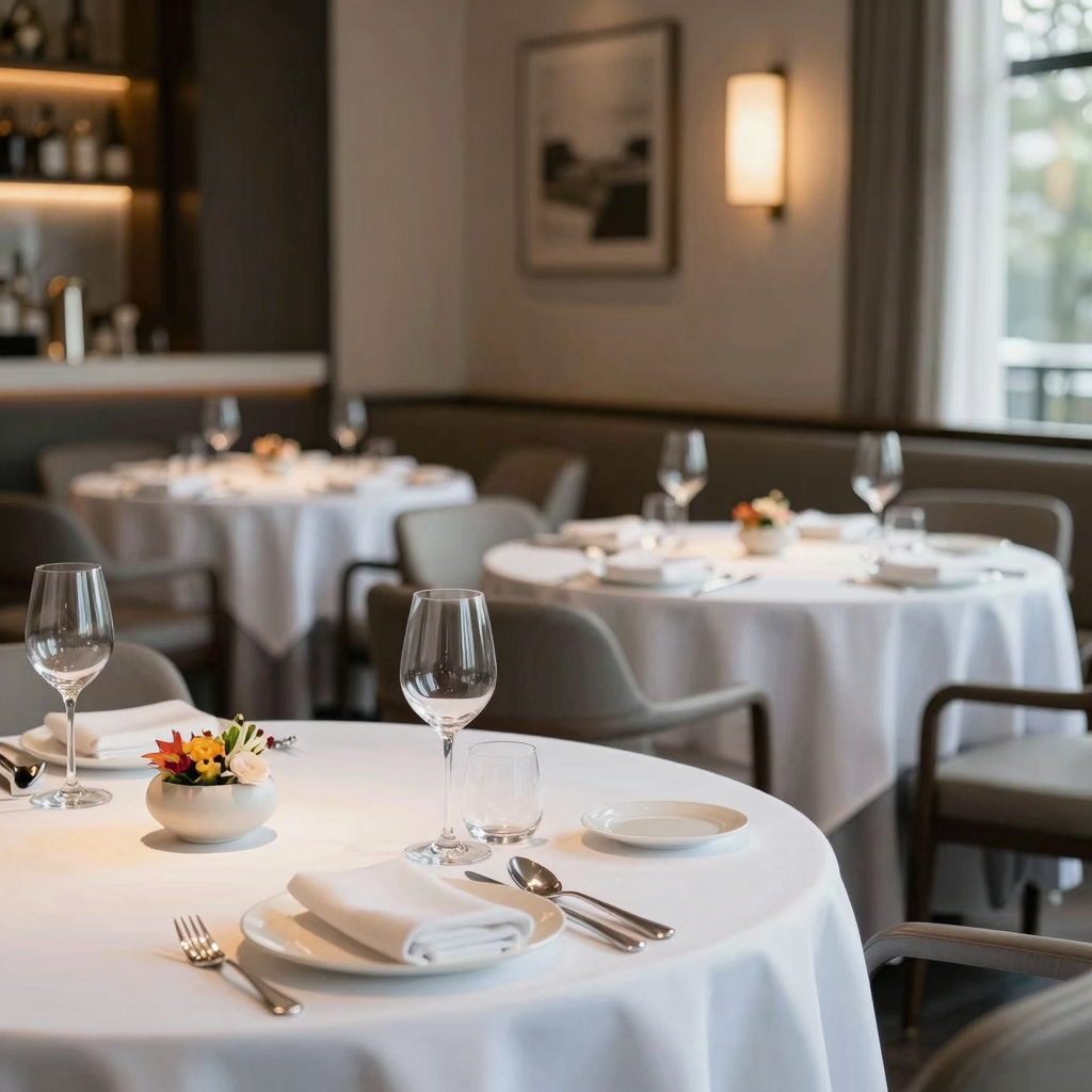 High-end Michelin star restaurant setting