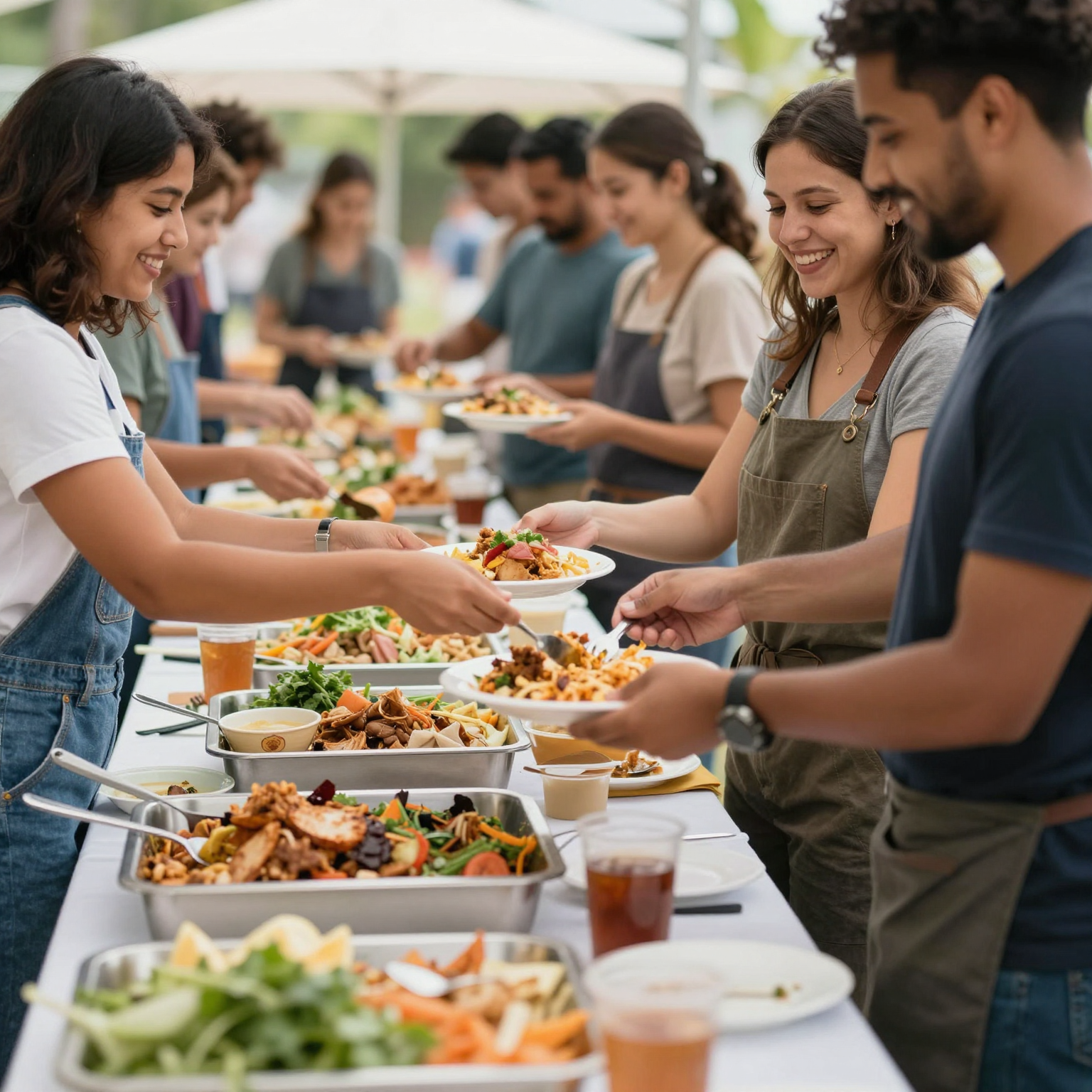 Repurposing Buffet Food