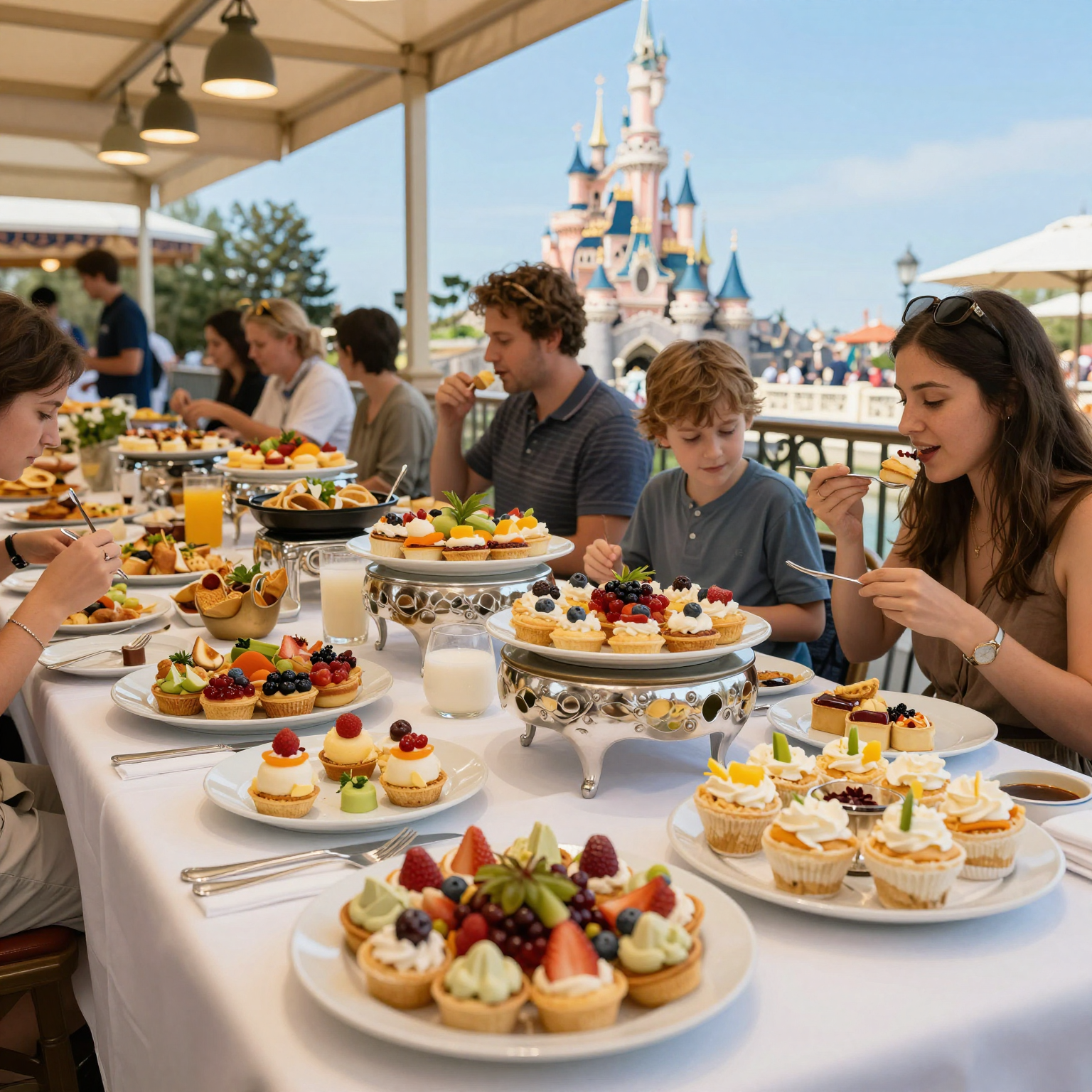 Buffet dining experience at Disneyland Paris