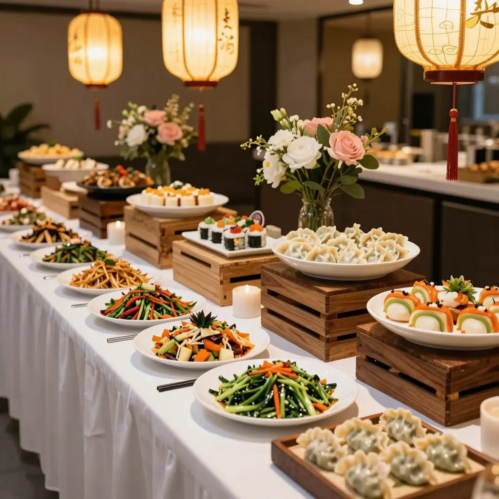 Chinese Buffet Setting
