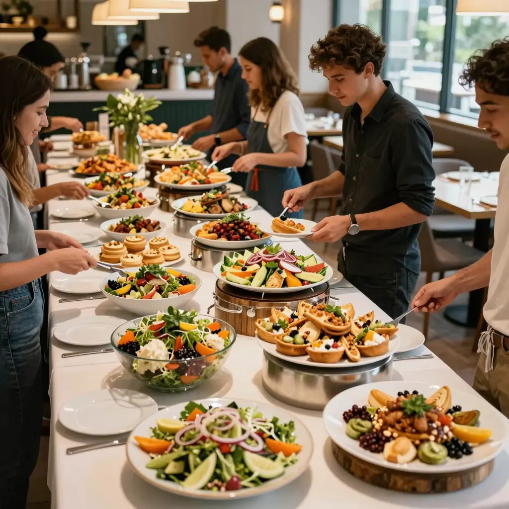 Buffet Restaurant Setting