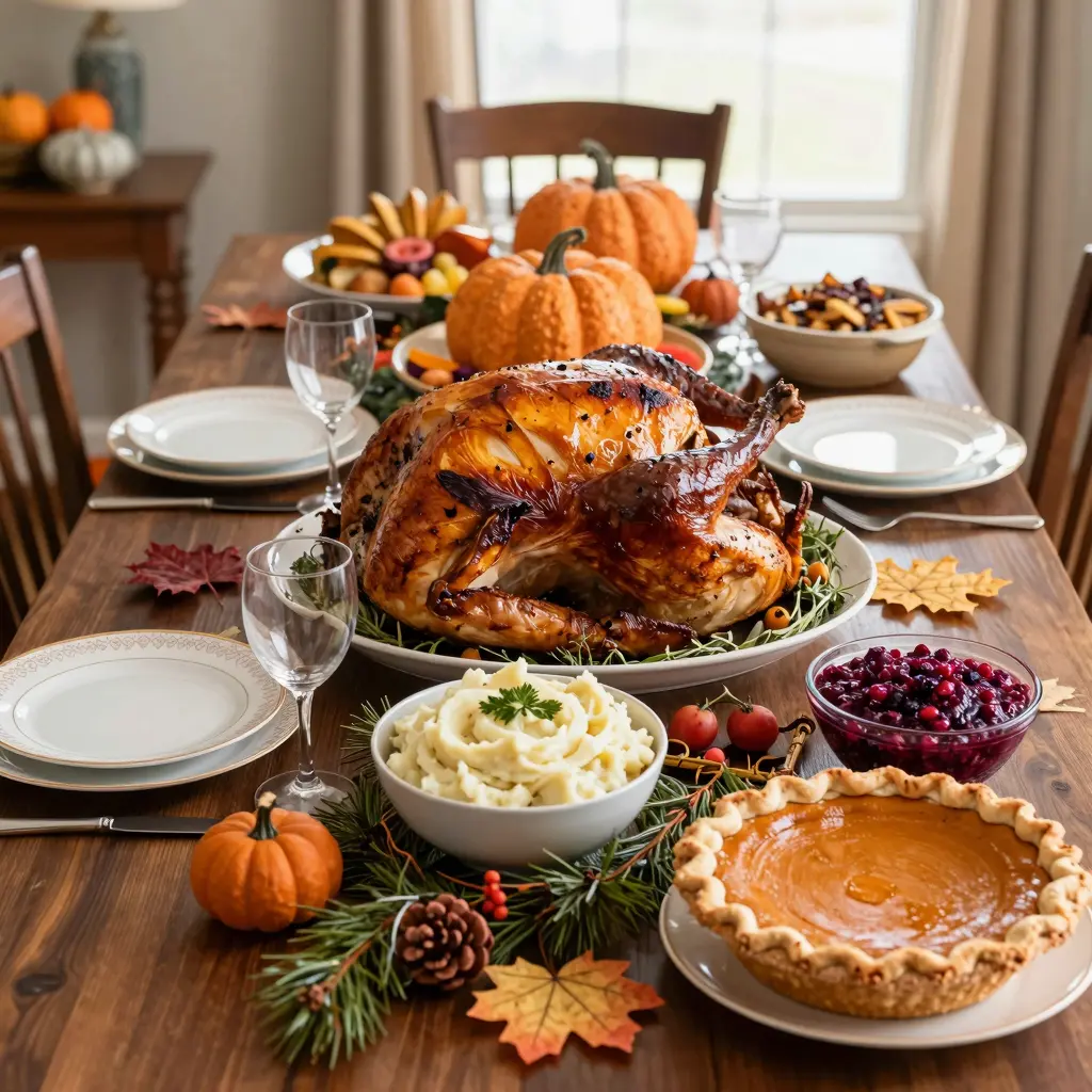 Thanksgiving Buffet Setup