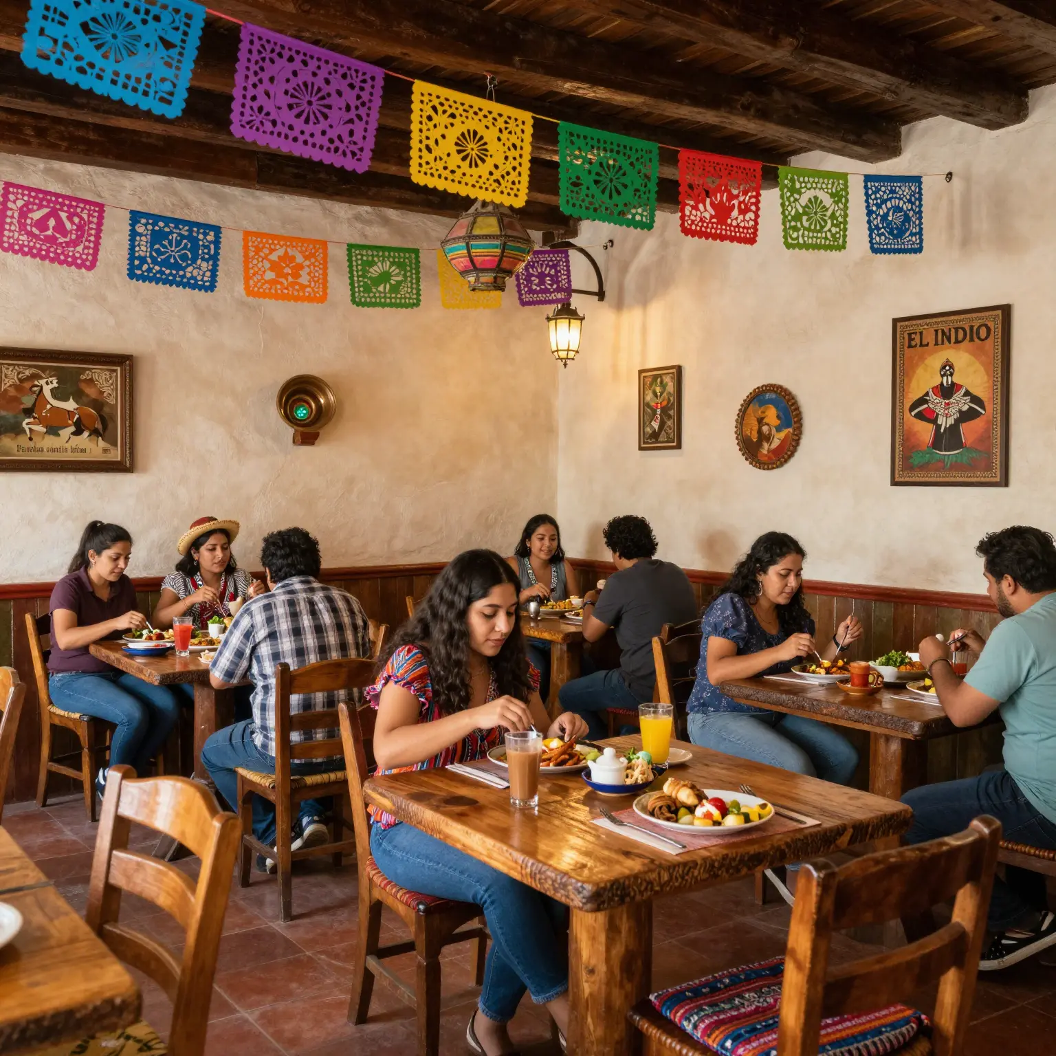 El Indio Restaurant Interior