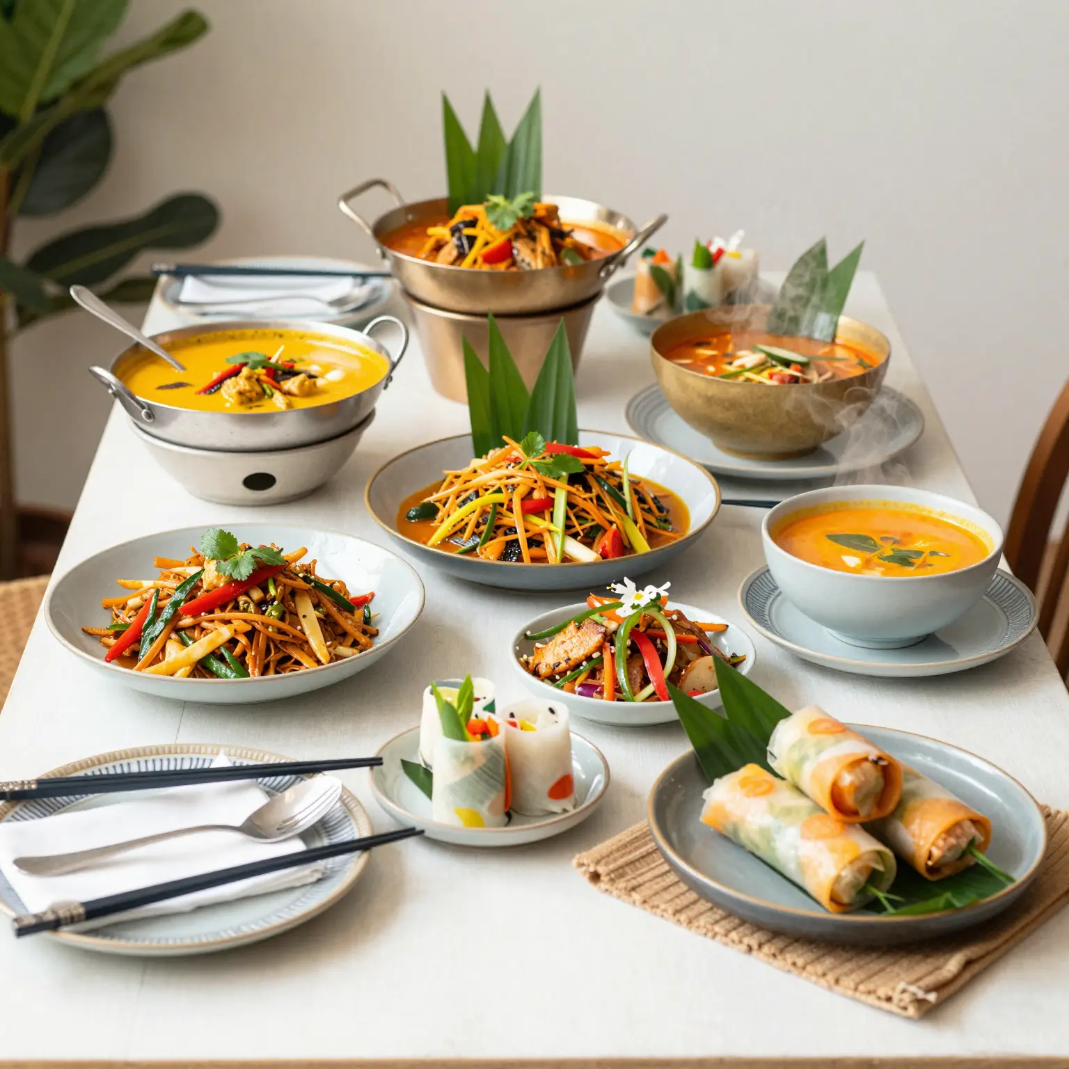 Buffet Dining Setup