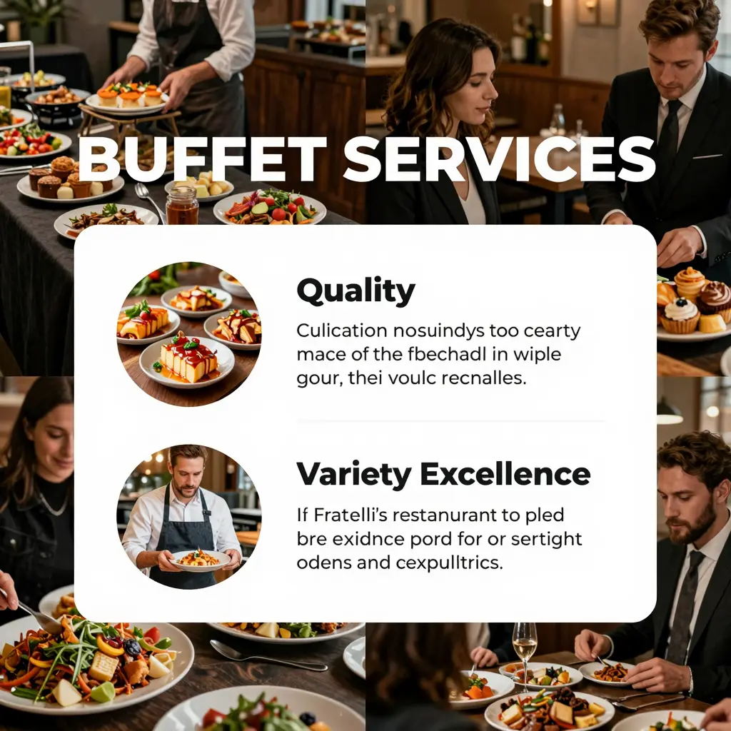 Benefits of choosing Fratelli's restaurant for buffet services