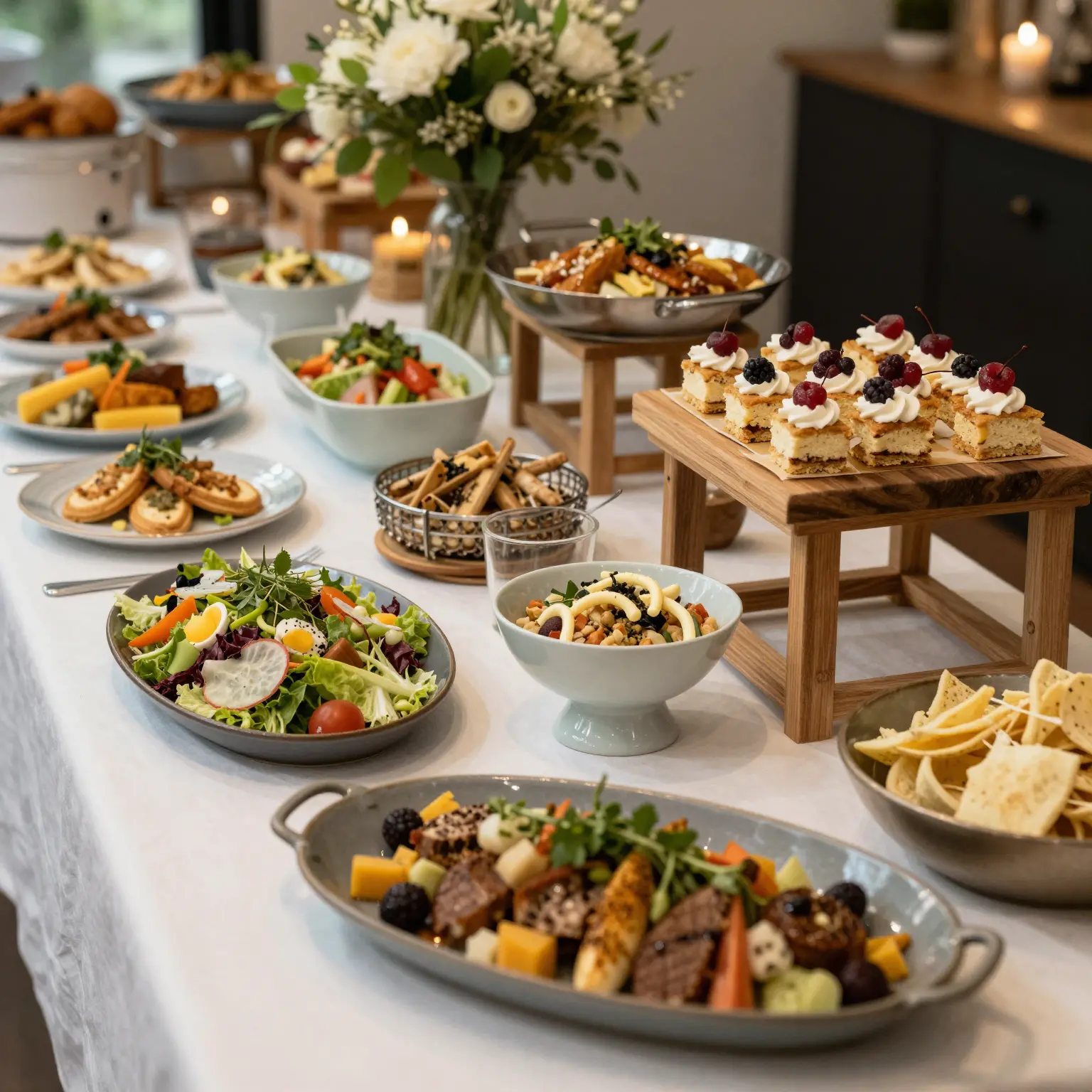 Dinner Buffet Setup