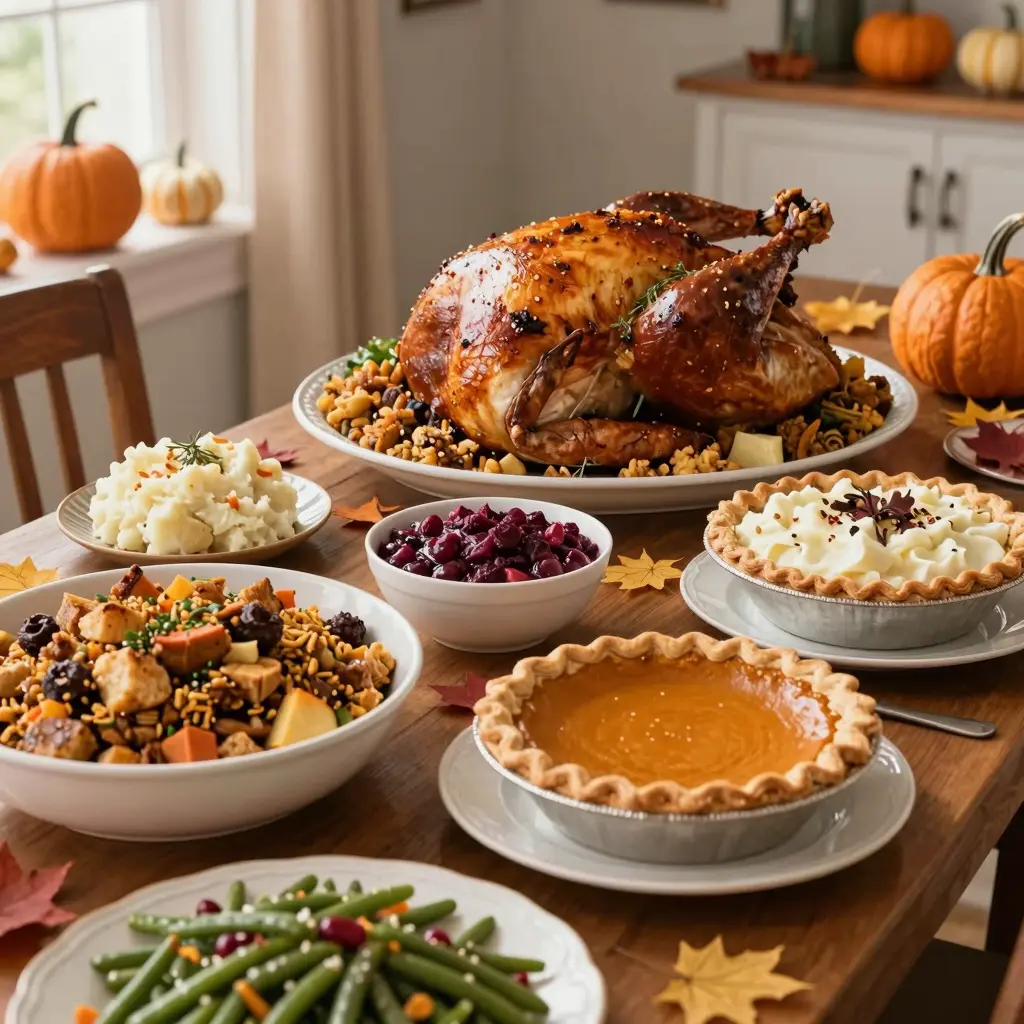 Thanksgiving Buffet Table