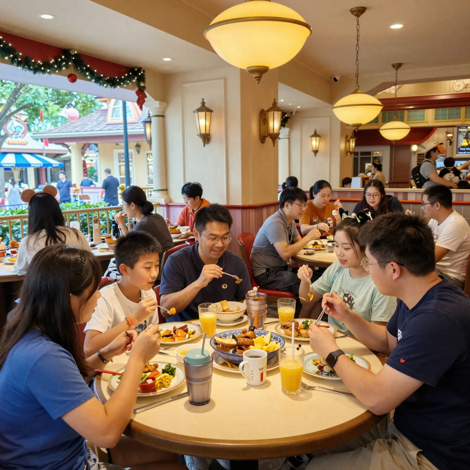 Vibrant dining atmosphere at Disney's L-City Center