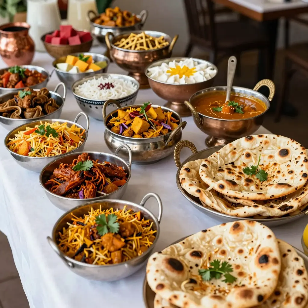 Vibrant Buffet Setup